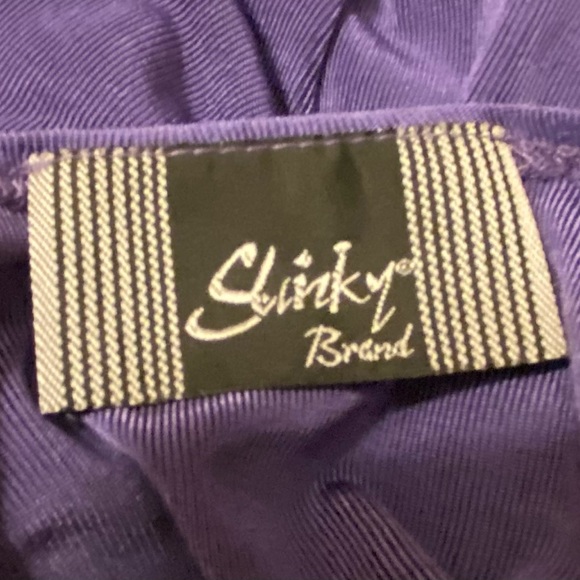 SLINKY BRAND Ladies Wide Leg Pant Set; Large; Purple & Black; NWOT. - Picture 7 of 9